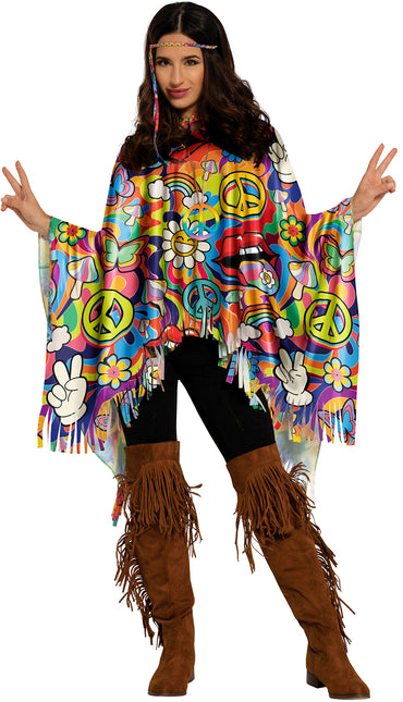 Poncho hippie Peace