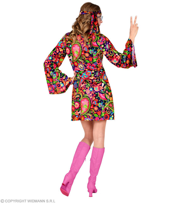 Costume da donna hippie colorato