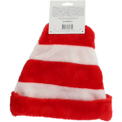 Cappello di Natale Bastoncino di zucchero Rosso Bianco