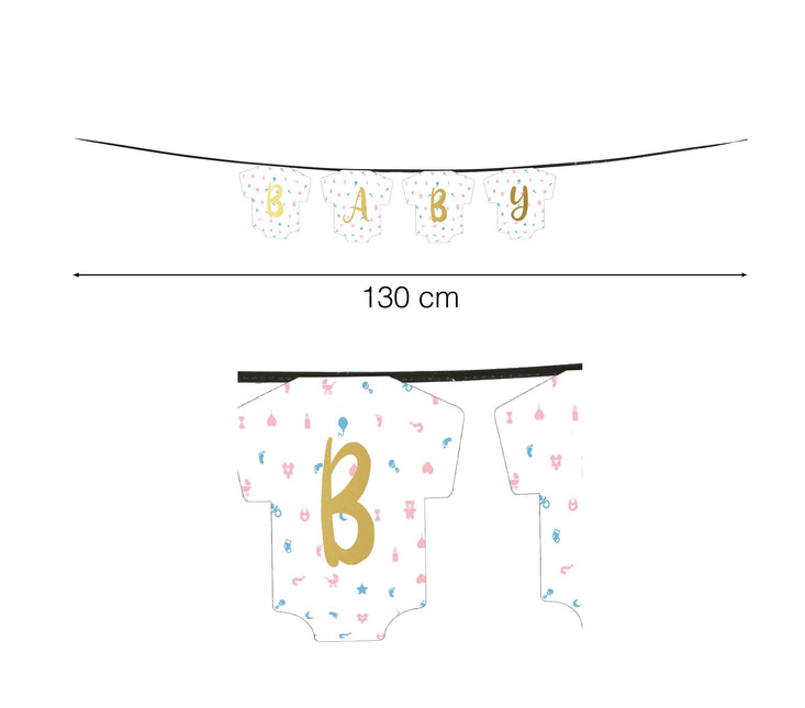Ghirlanda per la rivelazione del sesso del bambino 1,3 m