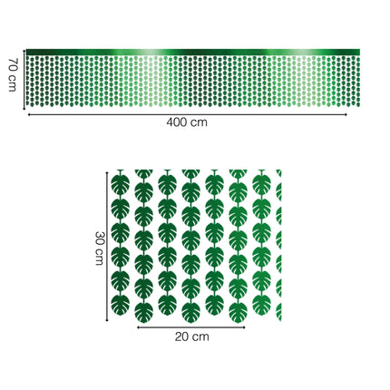 Tovaglia Hawaii Verde Foglie di Palma 4m