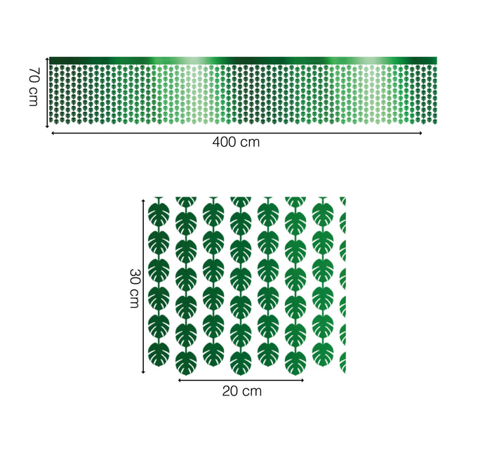 Tovaglia Hawaii Verde Foglie di Palma 4m