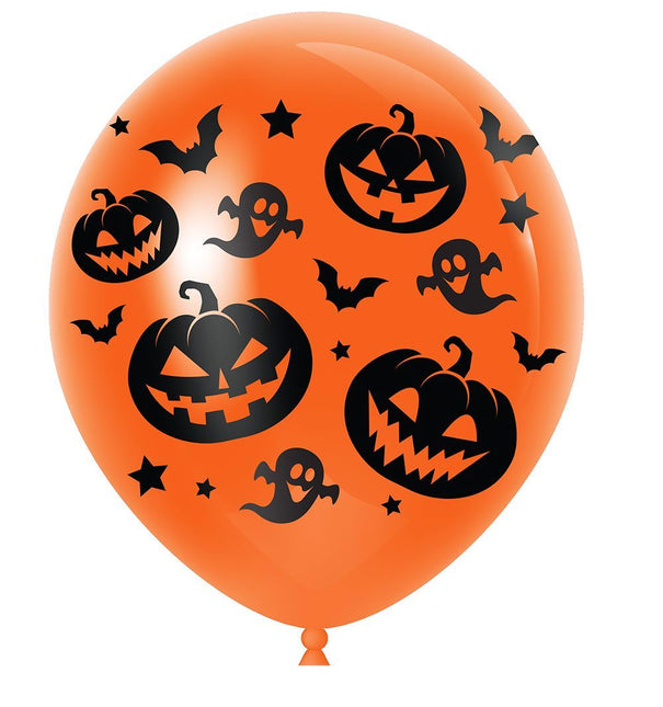 Palloncini Halloween Arancione 30cm 10pz