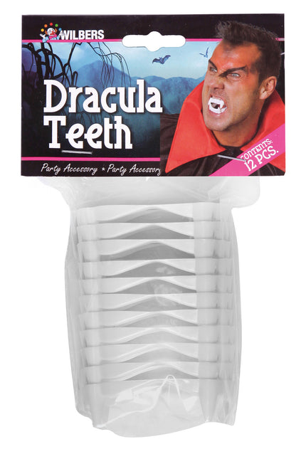 Denti di Dracula (12 pezzi).in un sacchetto di plastica)