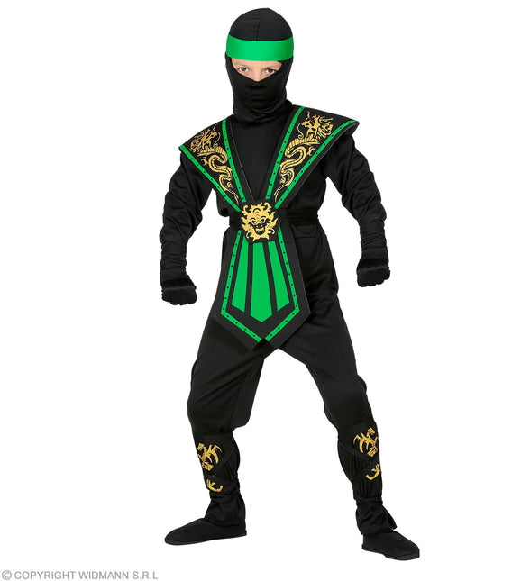 Costume Kombat Ninja Verde Bambino