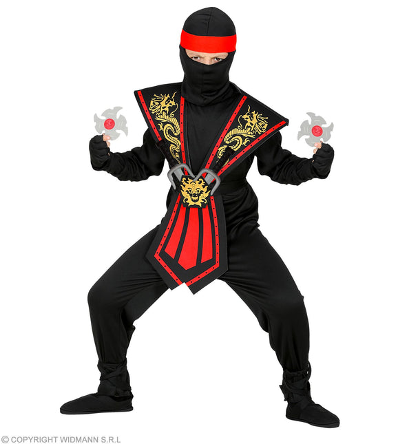 Costume da Kombat Ninja Rosso con Armi Bambino