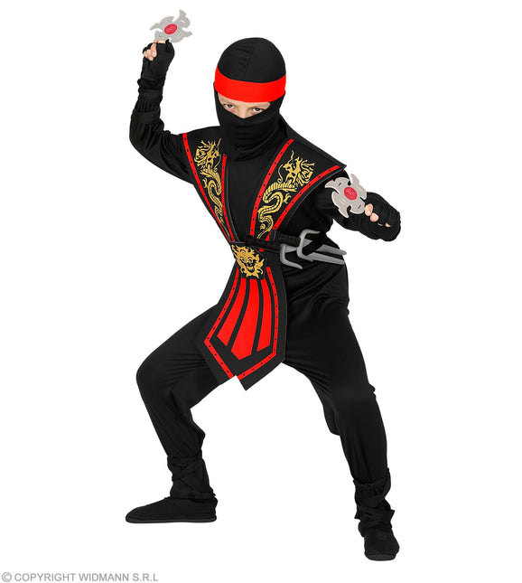 Costume da Kombat Ninja Rosso con Armi Bambino