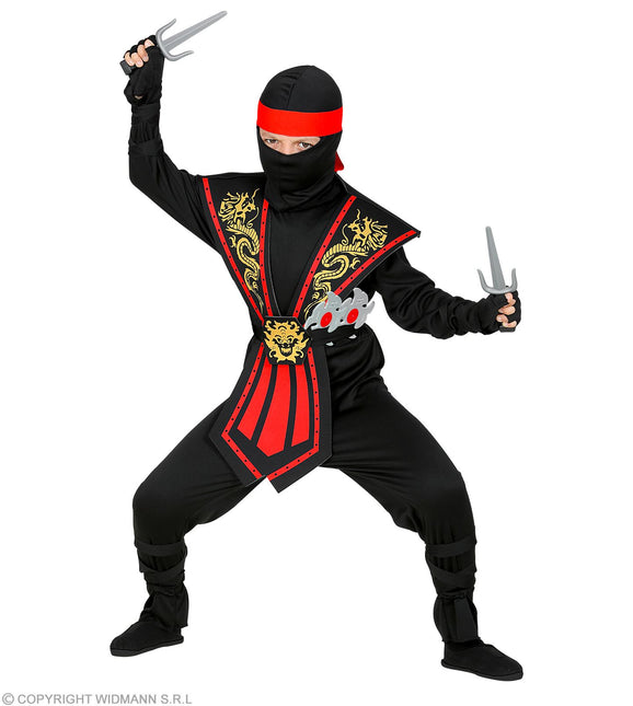 Costume da Kombat Ninja Rosso con Armi Bambino