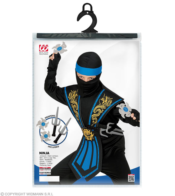 Costume da Kombat Ninja Blu con Armi Bambino