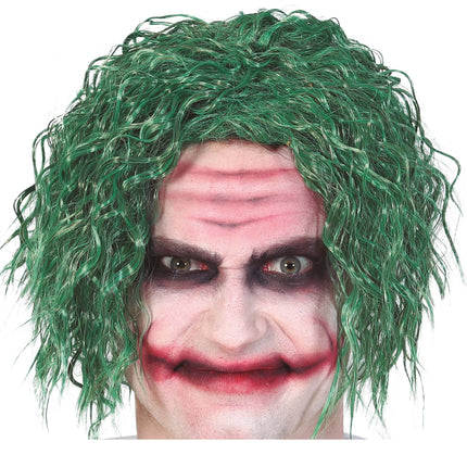 Parrucca di Halloween Joker Verde