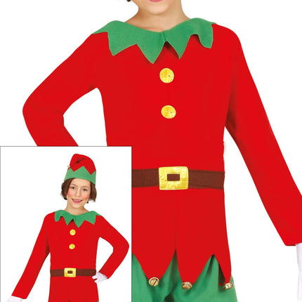 Costume da elfo di Natale Deluxe per bambino