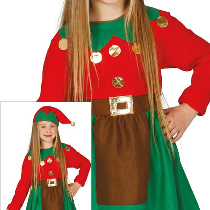 Vestito di Natale Ragazza Elfo