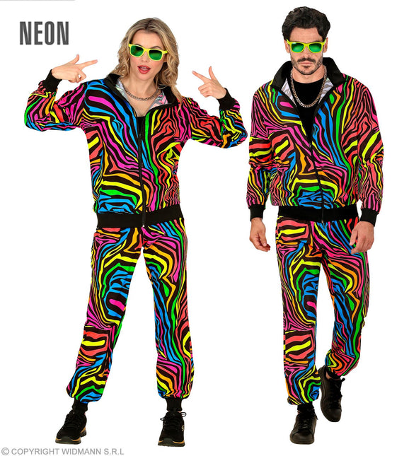 Tuta da ginnastica Costume Arcobaleno Neon