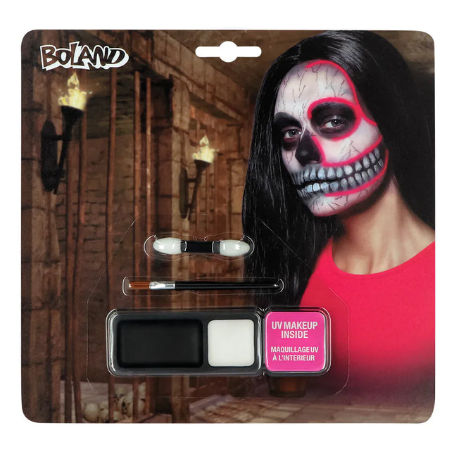 Set trucco Halloween Scheletro Uv