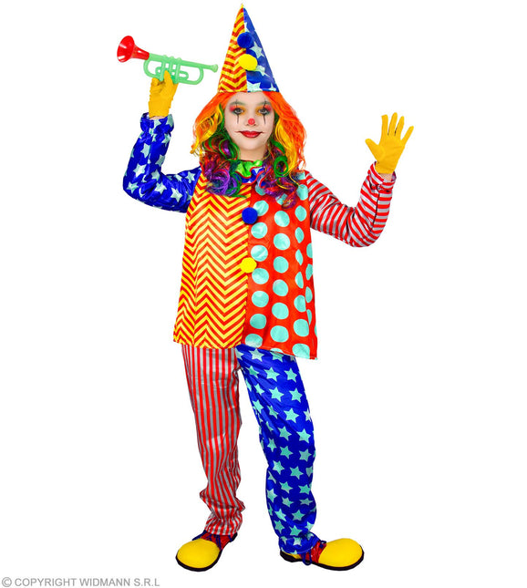 Costume da clown colorato per bambino