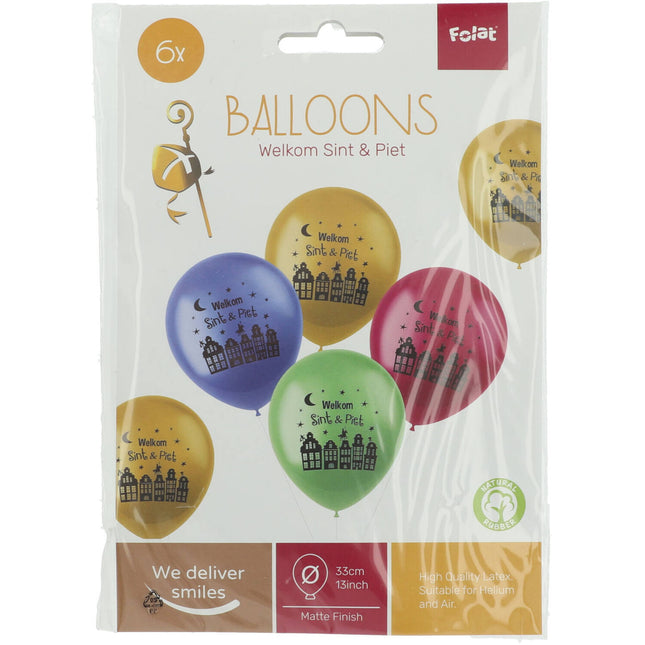 Palloncini Welcome Saint e Pete 6pz