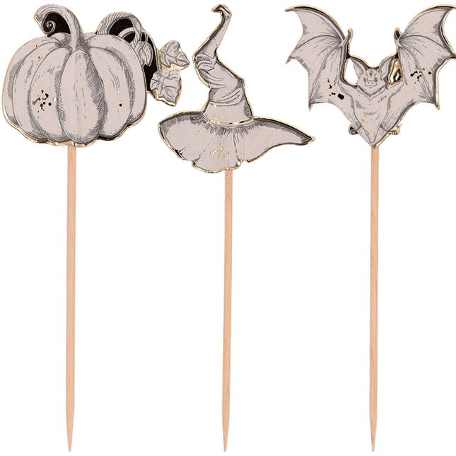 Bastoncini da cocktail per Halloween 12cm 6pz