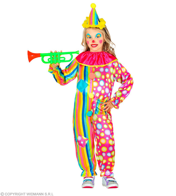 Costume da clown arcobaleno bambino