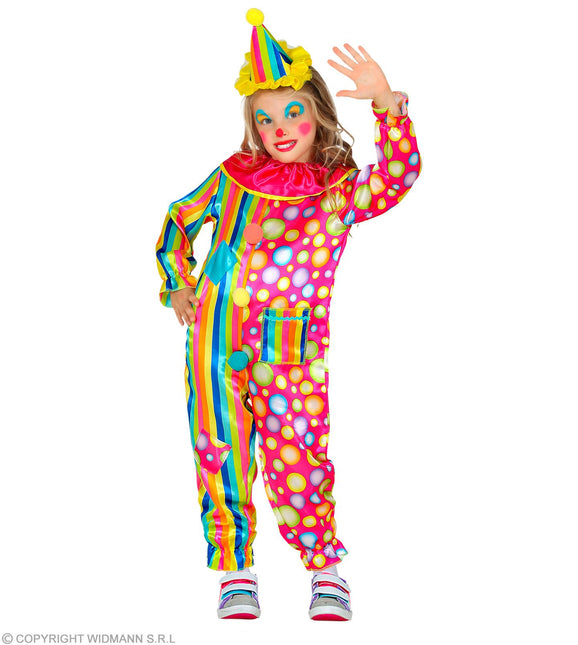 Costume da clown arcobaleno bambino