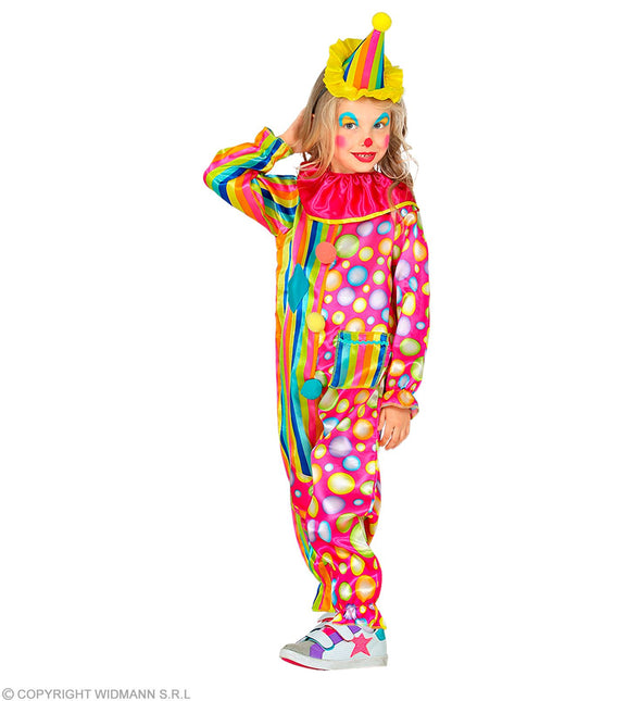 Costume da clown arcobaleno bambino