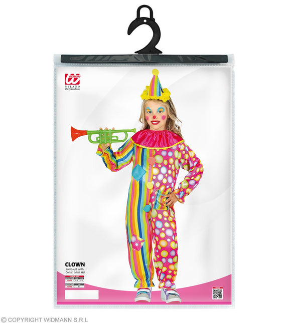 Costume da clown arcobaleno bambino