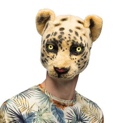 Peluche maschera leopardo