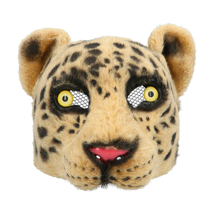 Peluche maschera leopardo