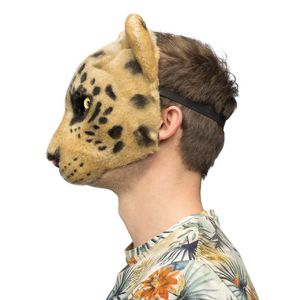 Peluche maschera leopardo