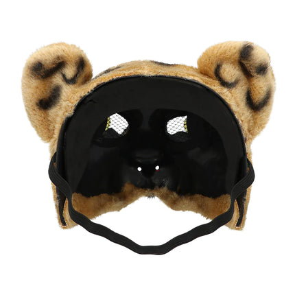 Peluche maschera leopardo