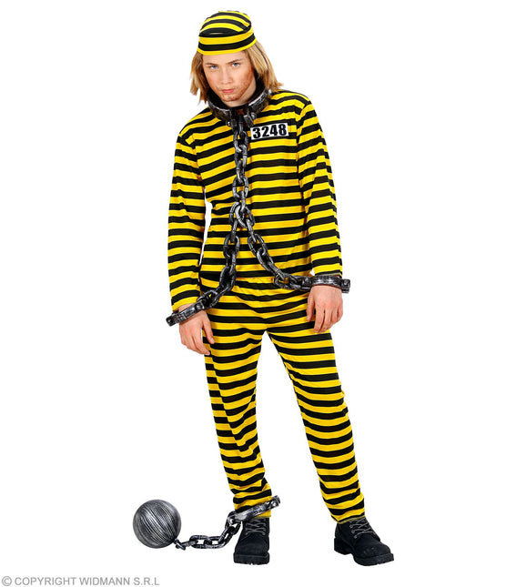 Costume da mascalzone giallo/nero bambino