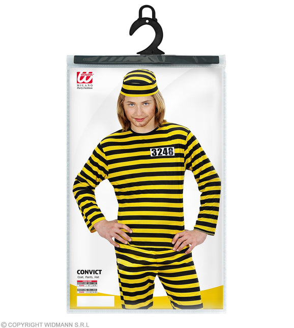 Costume da mascalzone giallo/nero bambino