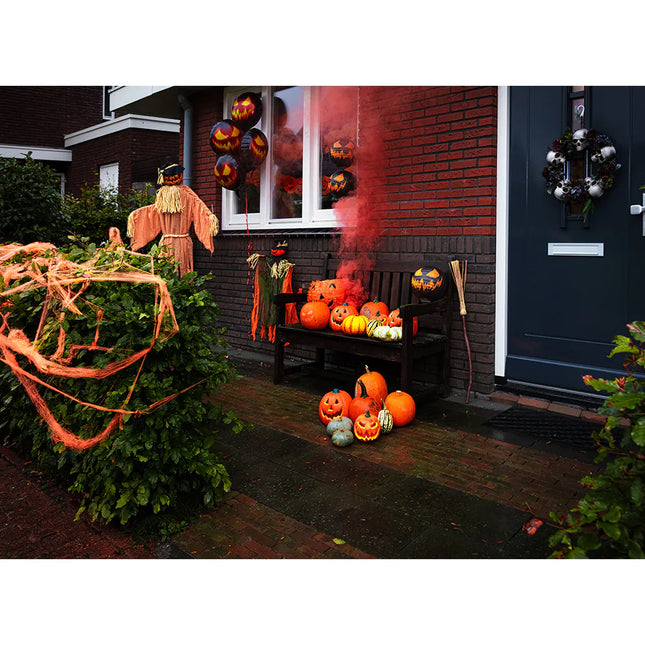 Decorazione appesa di Halloween Zucca arrabbiata 1,9 m