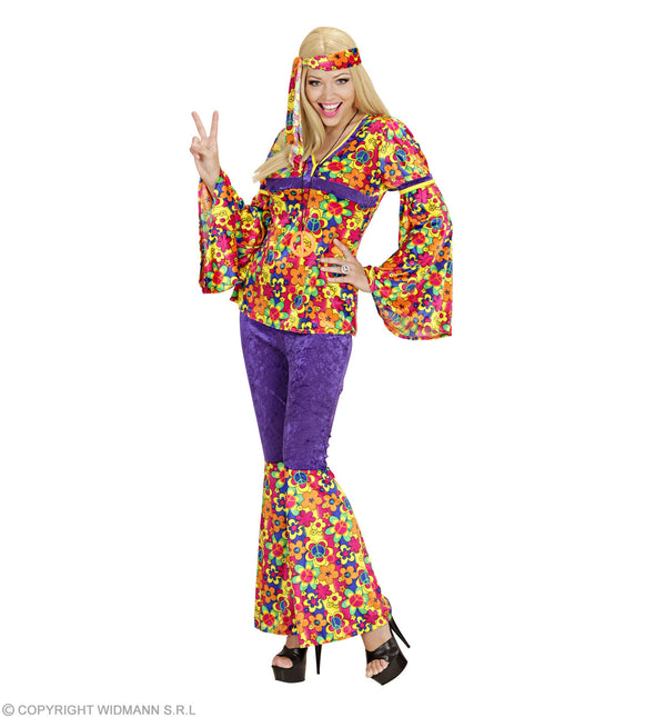 Costume da donna hippie in velluto