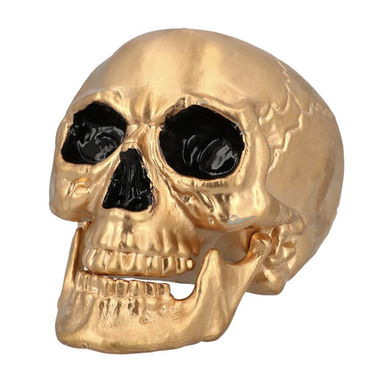 Teschio di Halloween Oro 24 cm