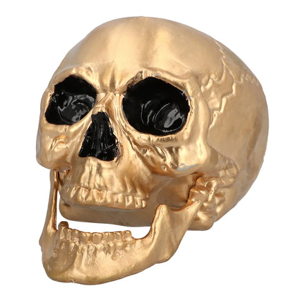 Teschio di Halloween Oro 24 cm