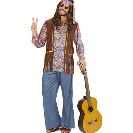 Costume da uomo hippie psichedelico