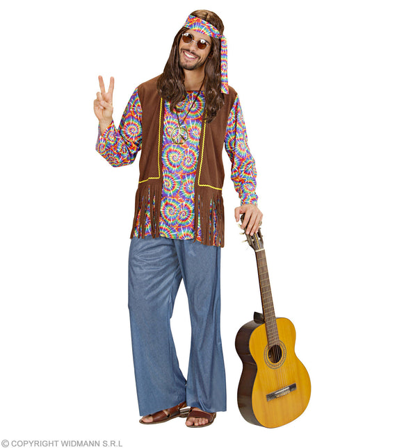 Costume da uomo hippie psichedelico