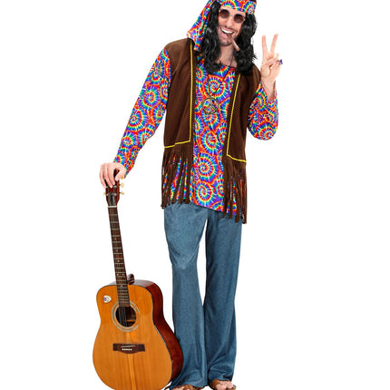 Costume da uomo hippie psichedelico