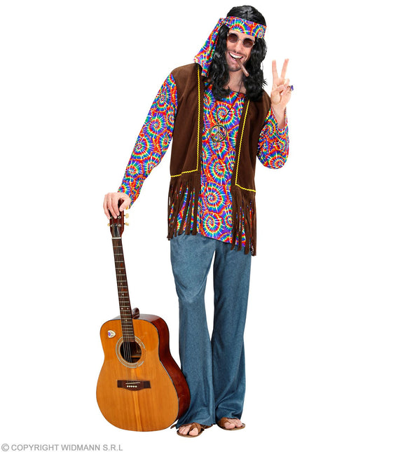 Costume da uomo hippie psichedelico