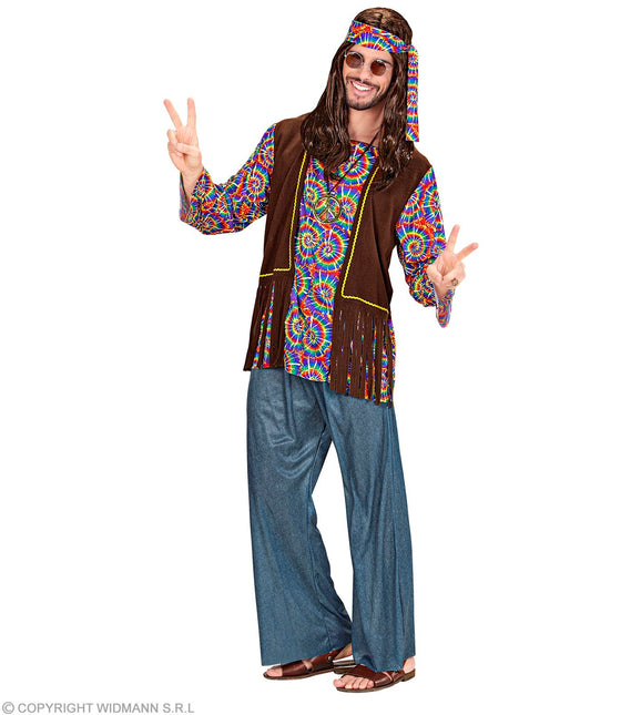 Costume da uomo hippie psichedelico