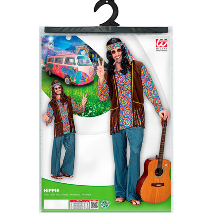 Costume da uomo hippie psichedelico