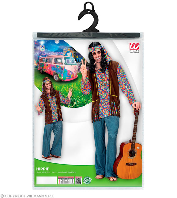 Costume da uomo hippie psichedelico