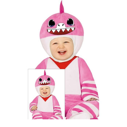 Costume da squalo per bambino rosa