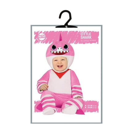 Costume da squalo per bambino rosa