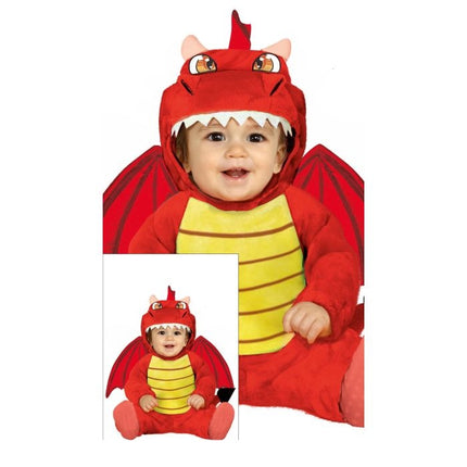 Costume da drago bambino rosso