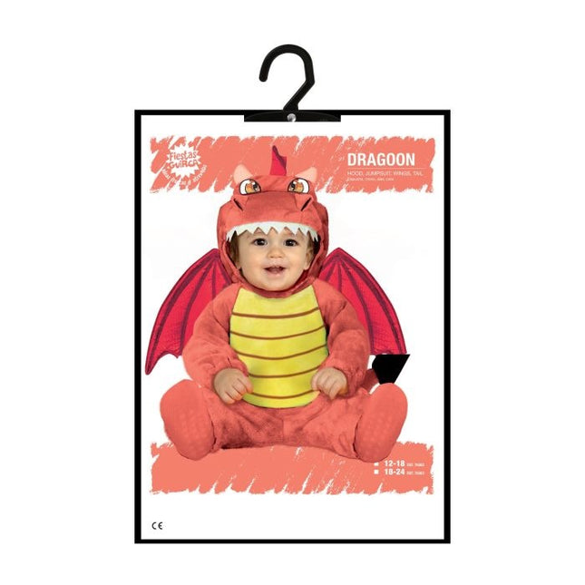 Costume da drago bambino rosso