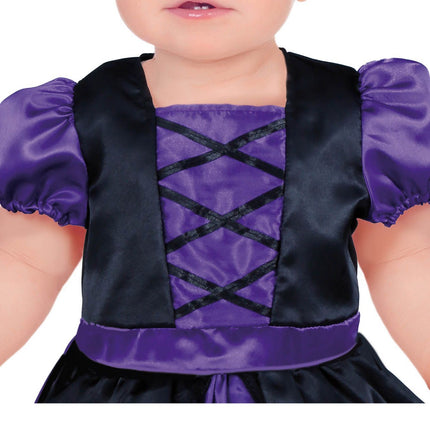 Costume di Halloween da strega per bambini viola