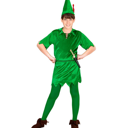 Costume da Peter Pan verde bambino