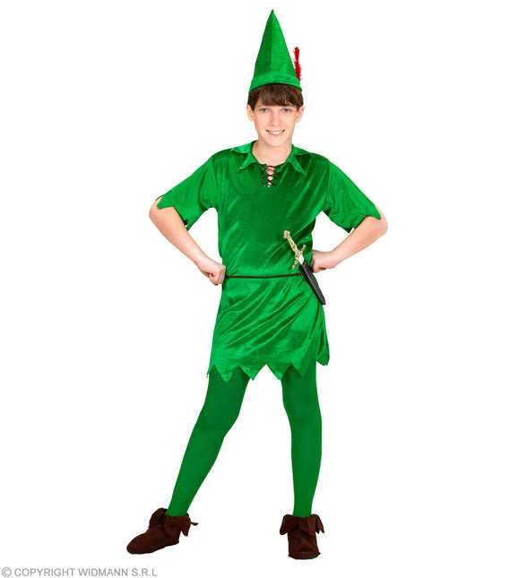 Costume da Peter Pan verde bambino