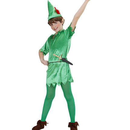 Costume da Peter Pan verde bambino